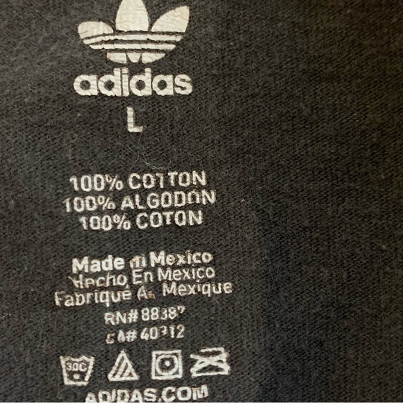 Adidas screen printed tee t-shit bold logo - Picture 4 of 4